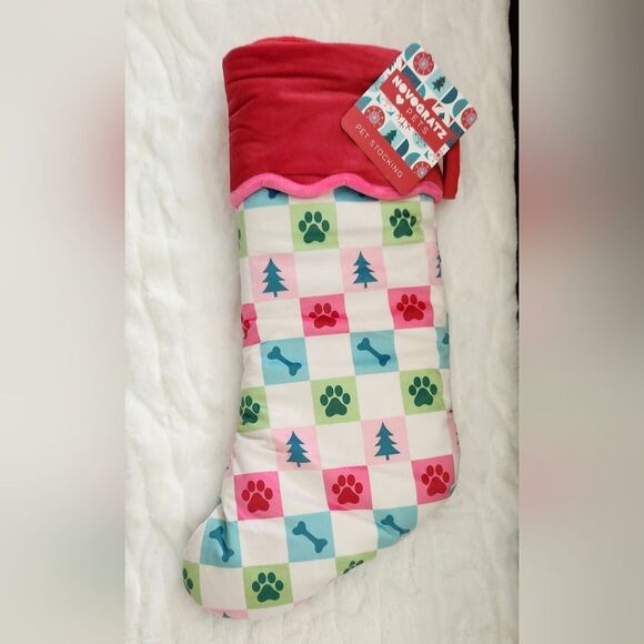 Festive Paw Print Stocking New! - Picture 2 of 5